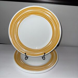 Corelle Strokes of Color Set of 4 Dinner Plates 10 inches